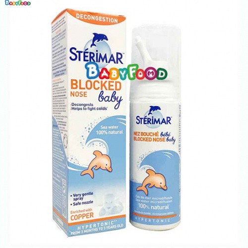 [HCM]Xịt cá heo cam nước Muối Biển Sterimar Pháp 100ml