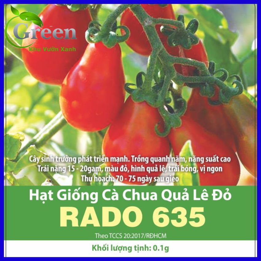 Hạt giống cà chua quả lê đỏ