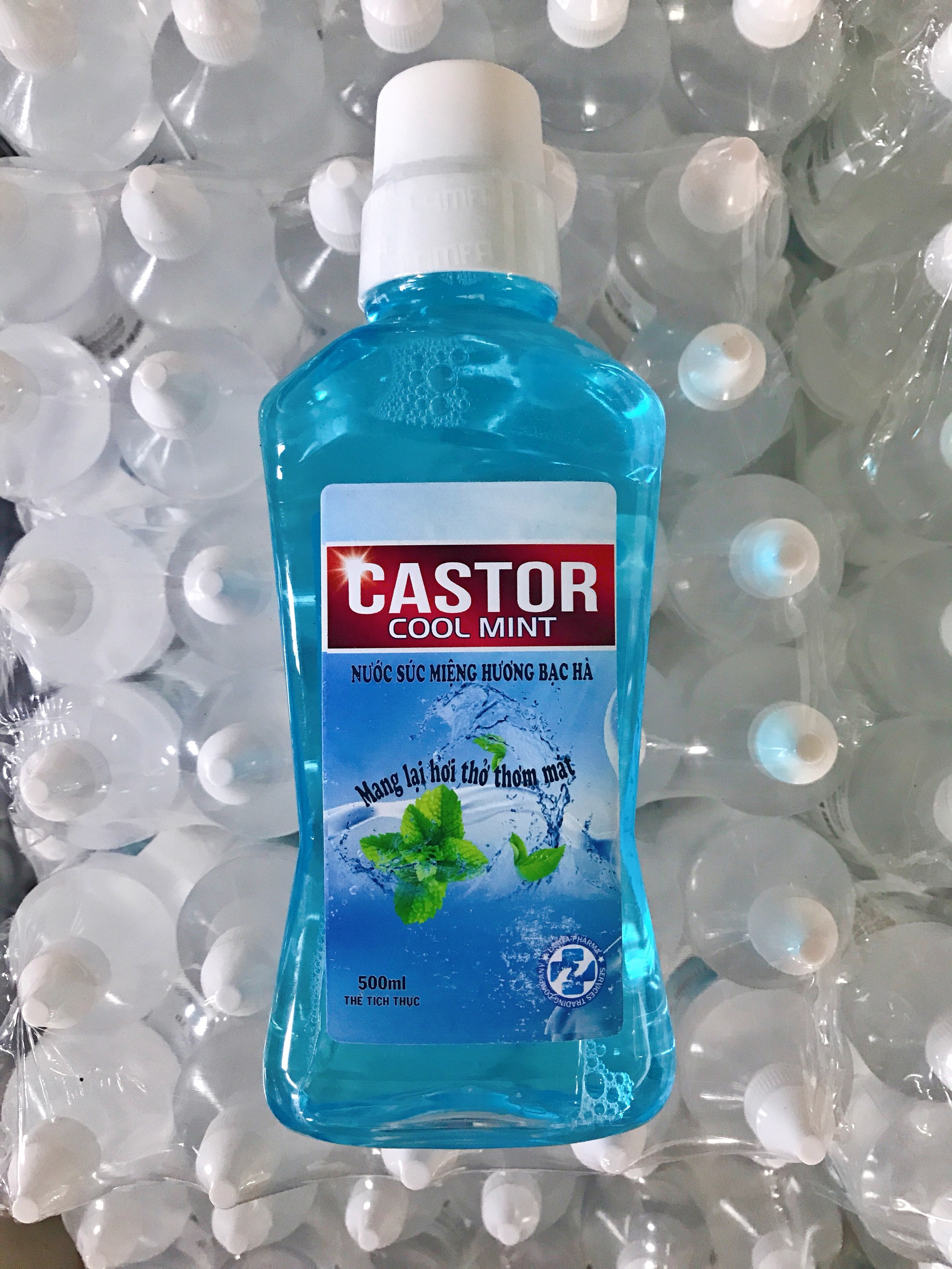 Com bo 3 chai nước súc miệng hương bạc hà 500ml