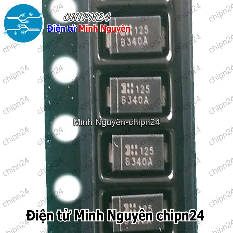 [5 con] (G1) Diode B340A SMA DO-214AC 3A-40V (SMD) (4.3x2.6mm) [Diode Schottky] - HH005550