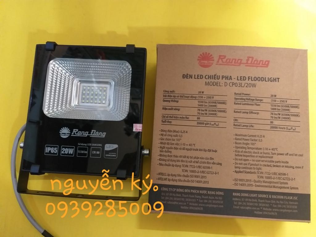 Đèn chiếu pha 20w Rạng Đông IP65