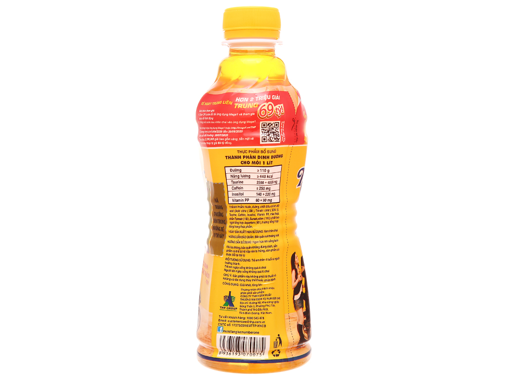 24 chai nước tăng lực Number1 330ml