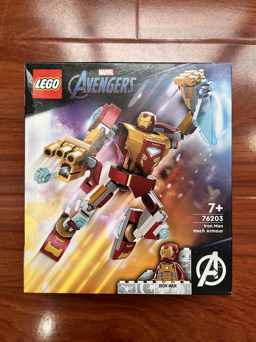 LEGO Marvel 76203_Chiến giáp Người Sắt (Iron Man Mech Armor)_Chính hãng