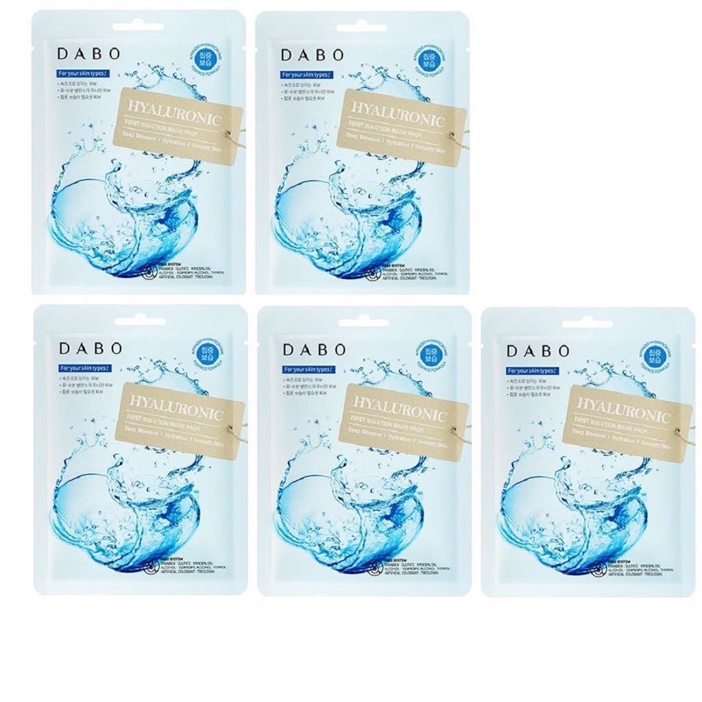 Bộ 10 miếng mặt nạ H.A - Dabo First Solution Mask Pack Hyaluronic