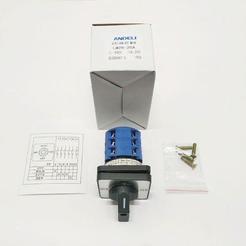 Công tắc chuyển đổi mạch ATS Auto - Main - Off - Gen - auto - main - off - gen