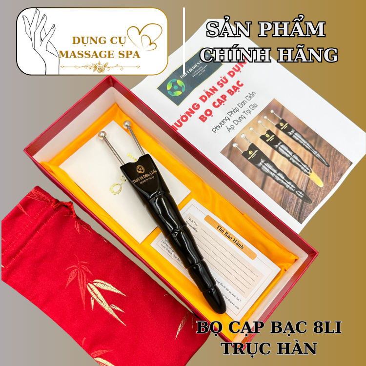 Bọ cạp bạc diện chẩn cao cấp - bạc nguyên chất - cạo gió- giải hàn