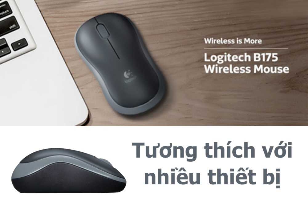 Chuột Không Dây Logitech B175 - Hàng Chính Hãng
