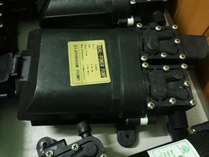 Máy bơm nước đôi mini 12v áp lực cao - máy bơm đôi tăng áp mini 12v
