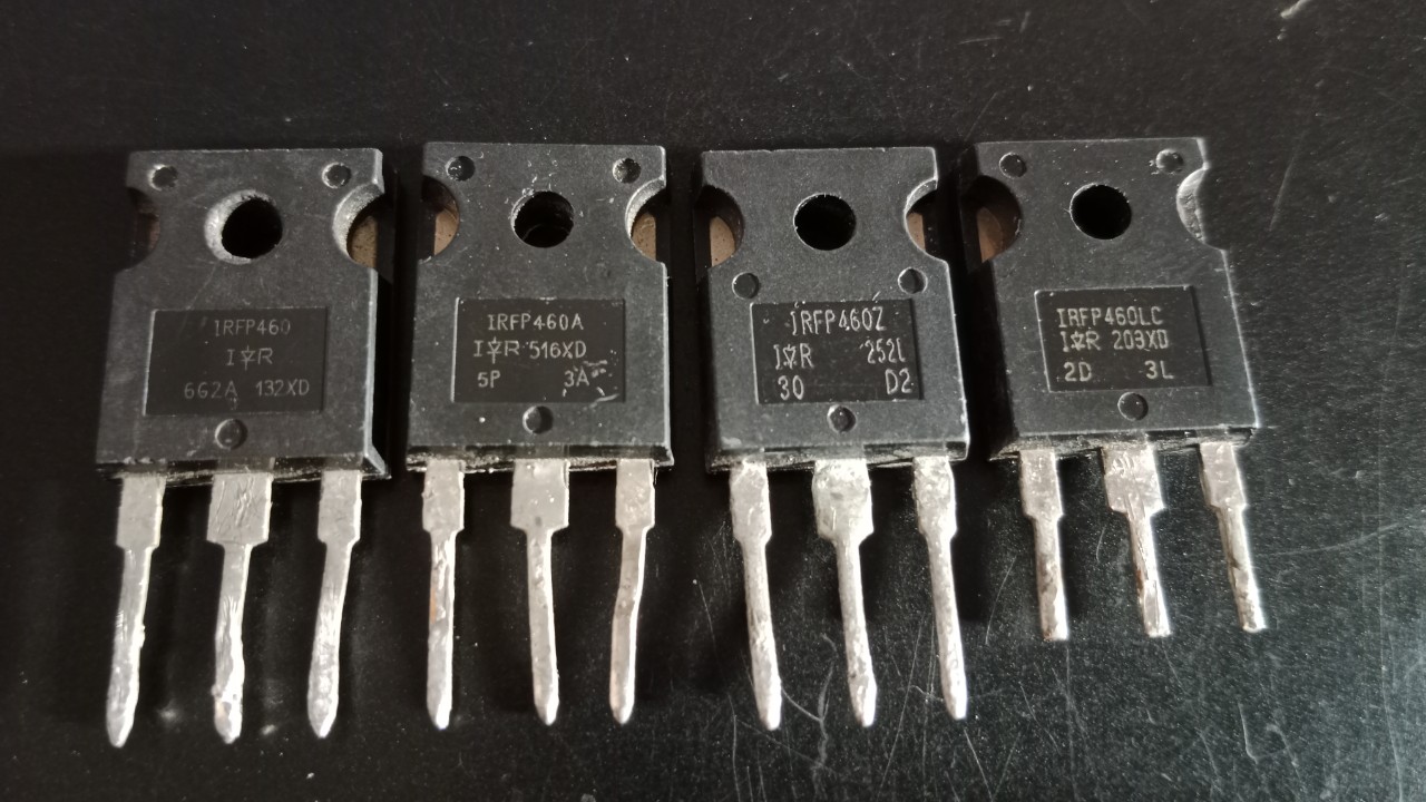 Mosfet kênh n irfp460 irfp460a irfp460lc irfp460z 500v20a tháo máy