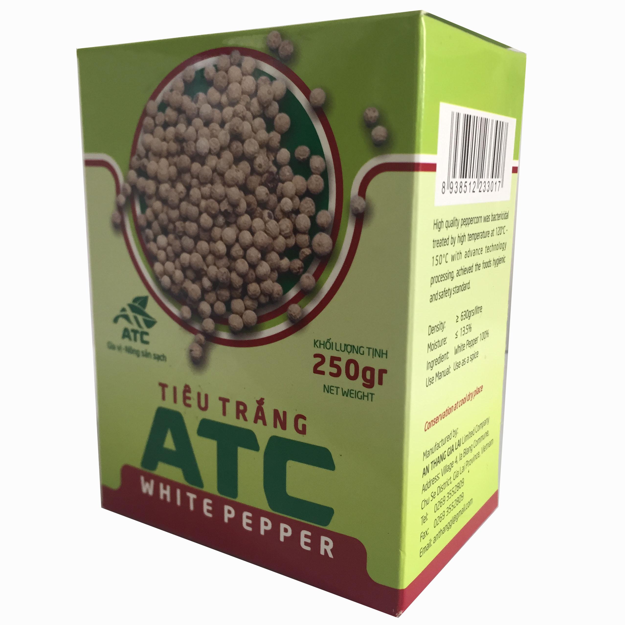 Tiêu trắng hạt ATC hộp giấy 250g