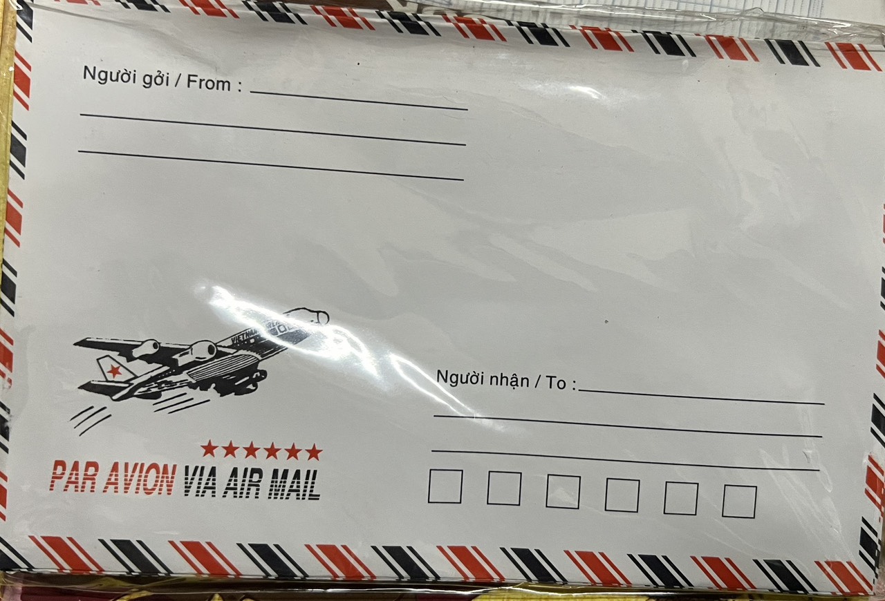 Bao thư, Bì thư dán keo  ( túi/25 tờ )