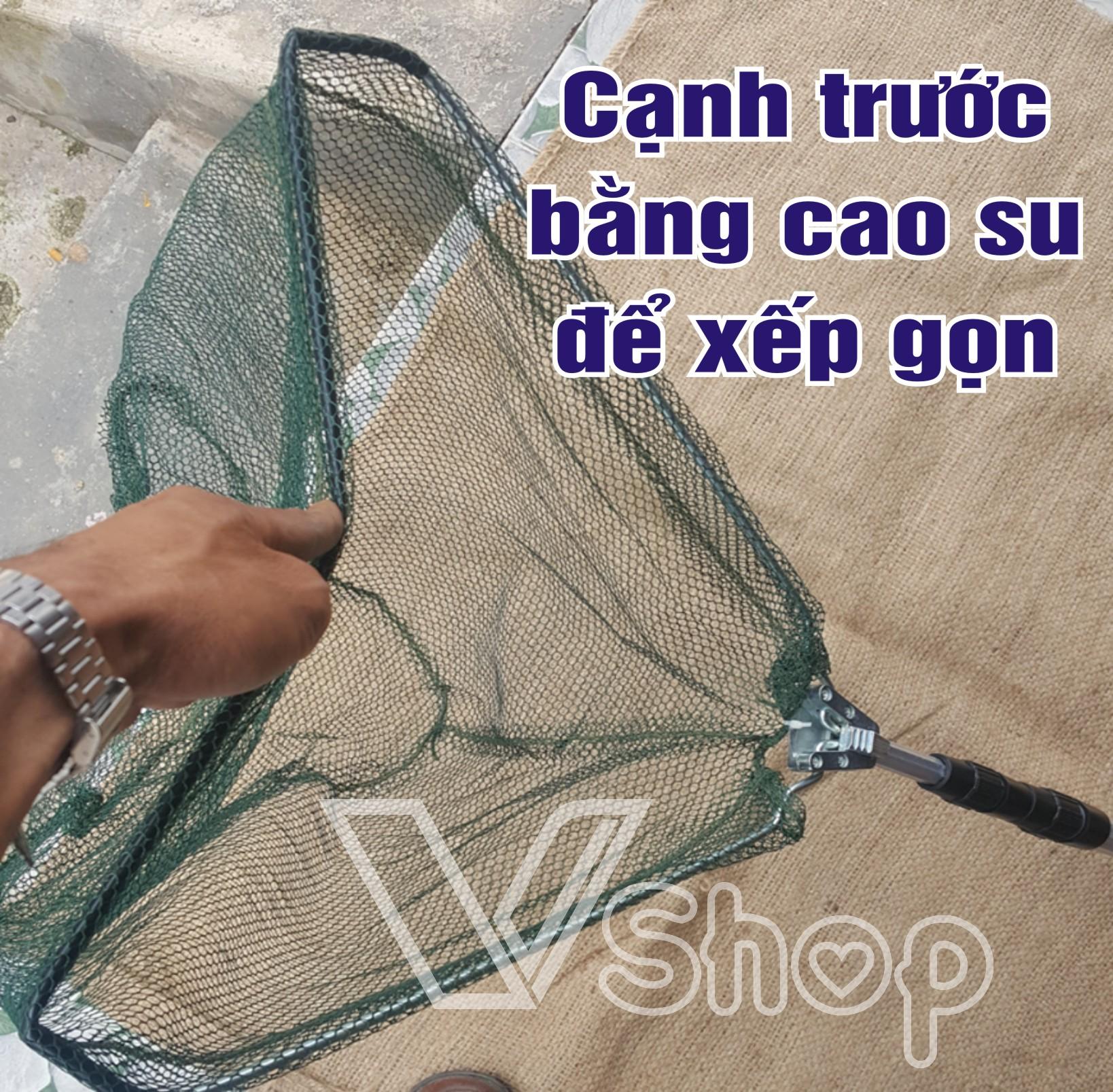 Vợt bắt cá, vợt câu cá, xếp gọn. phụ kiện đánh cá.