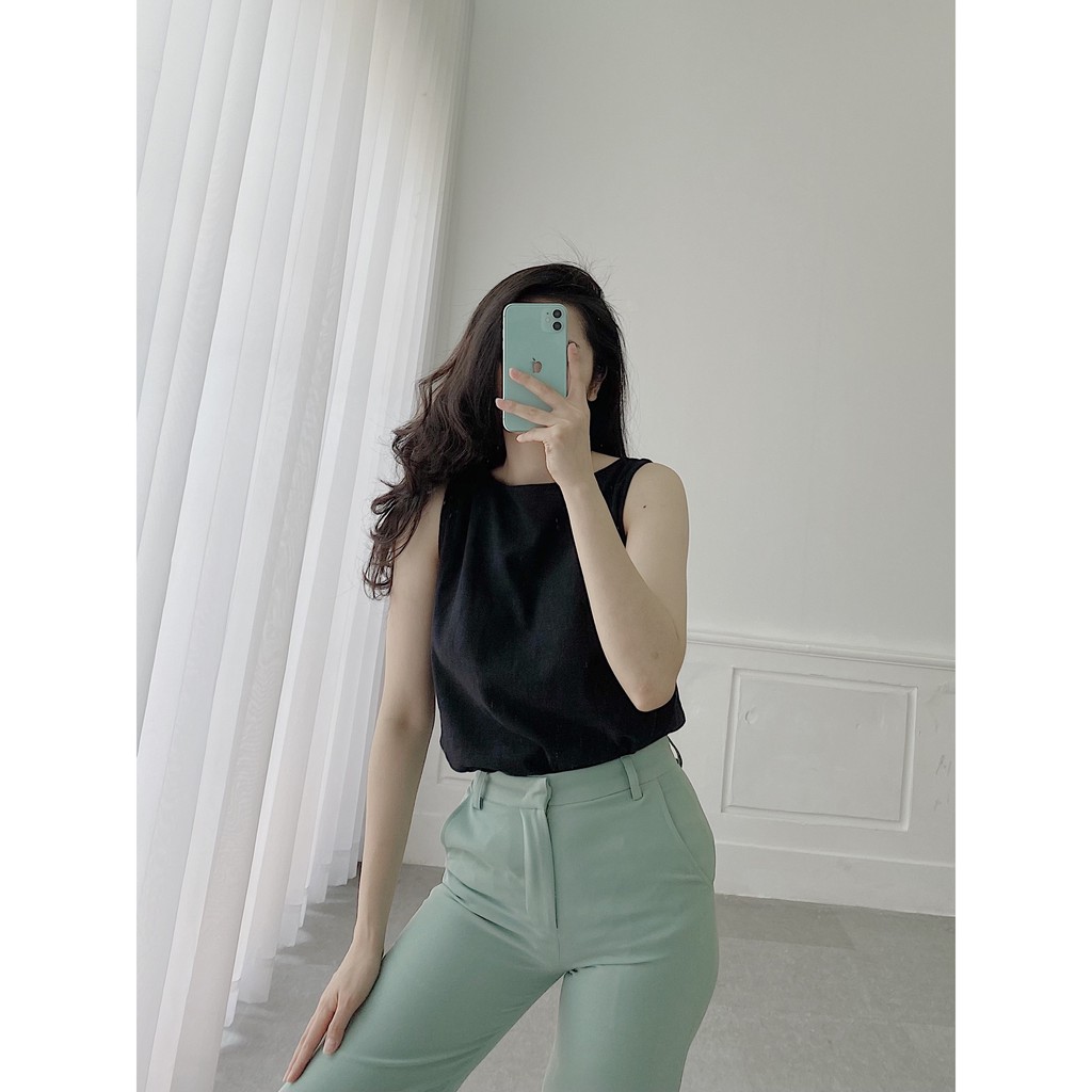 YU CHERRY | Áo nữ  Basic Long Tank Top YA364