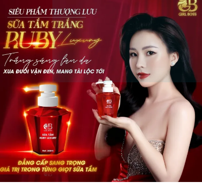 SỮA TẮM TRẮNG DA RUBY LUXURY - CAO CẤP