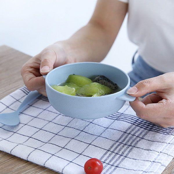 Bát ăn dặm lúa mạch kèm thìa cho bé