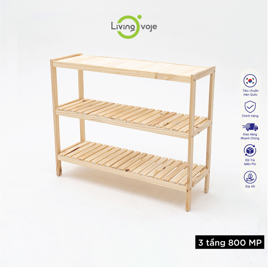 [Kệ gỗ 2 tầng / 3 tầng - Loại 800 / 800MP] Kệ gỗ để giày để đồ đa năng