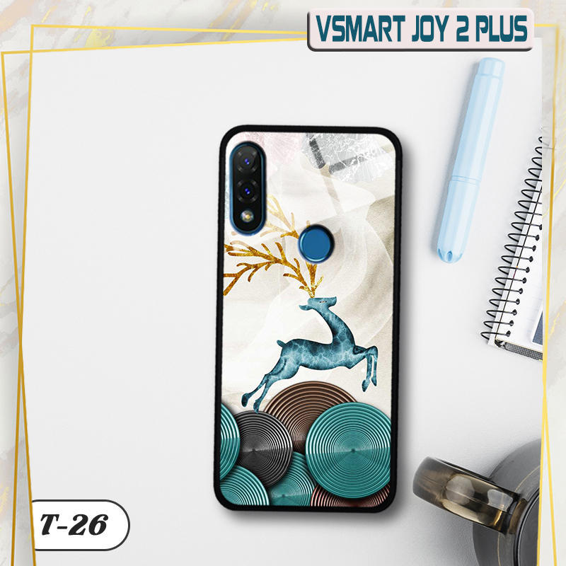 Ốp lưng kính VSMART JOY 2 Plus in 3D ver 4