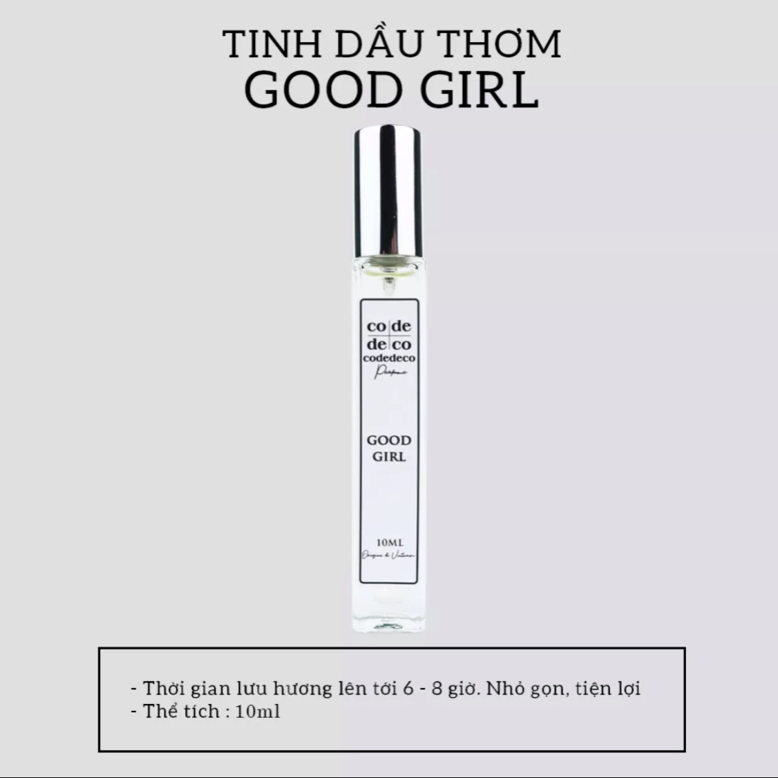 Tinh dầu thơm Code Deco Good Girl 10ml
