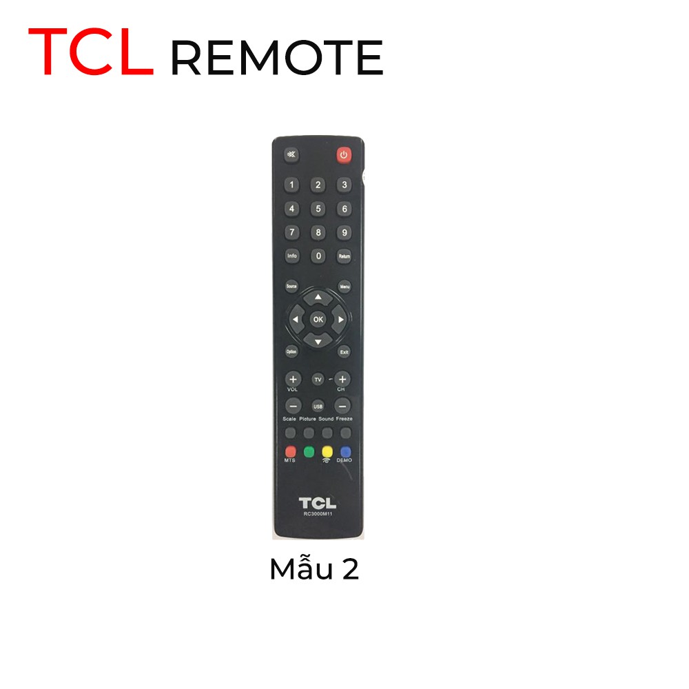 Điều khiển tv tcl các loại - remote tv tcl các loại chọn mẫu