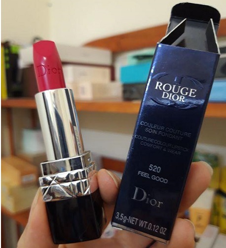 Son Rouge Dior 520 Hồng Đỏ cá tính