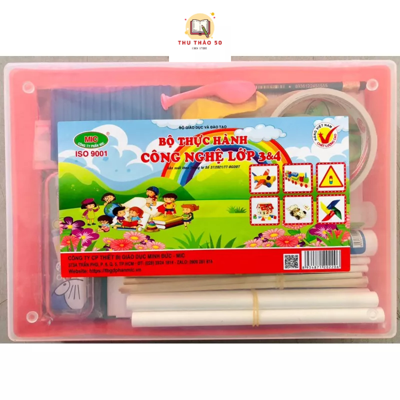 Bộ đồ dùng đi học mic thực hành môn công nghệ lớp 3, lớp 4.