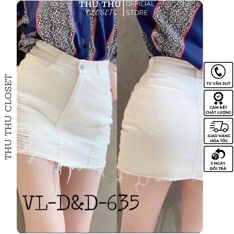 ▶️ chân váy bò rách siêu đẹp 2 màu size s m l