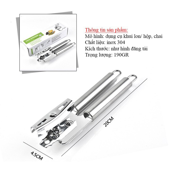 Dụng cụ khui nắp lon đa năng