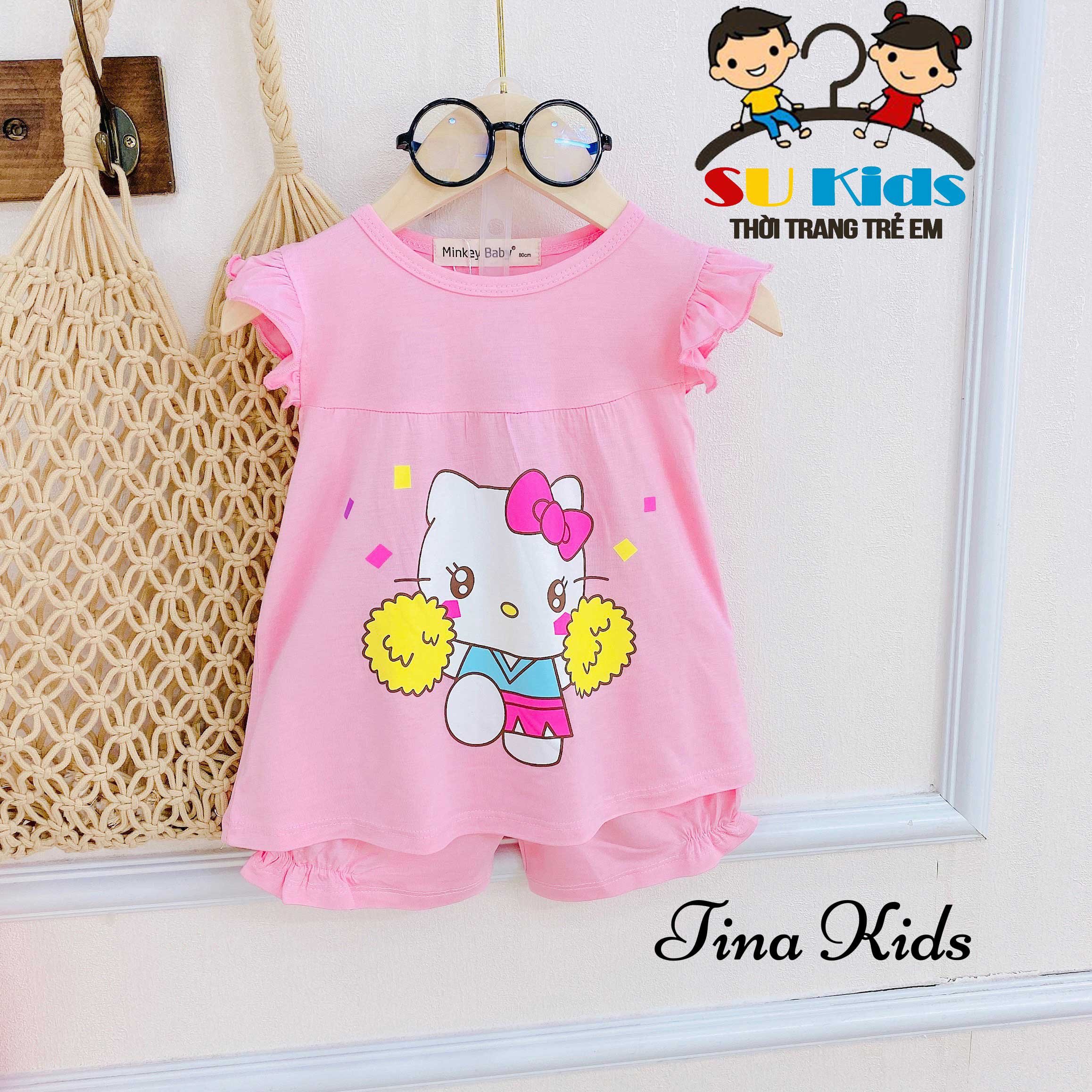 Bộ thun lạnh bé gái Cánh Tiên