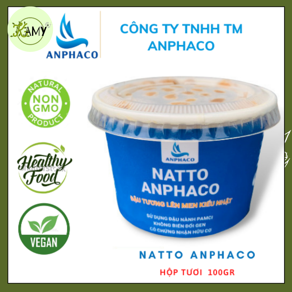 Natto Anphaco - Đậu tương lên men Nhật Bản
