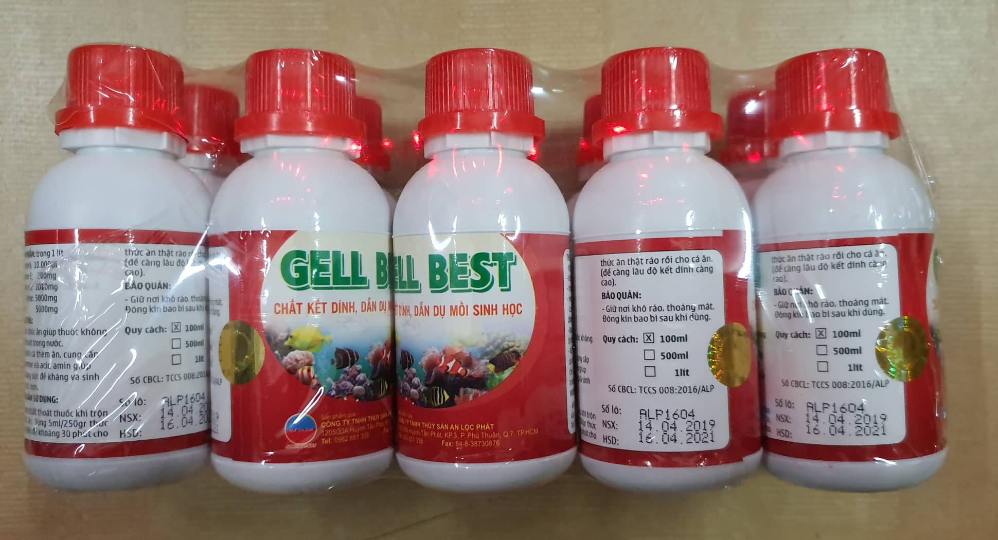 Chất kết dính thức ăn cho cá cảnh Gell Best 100ml