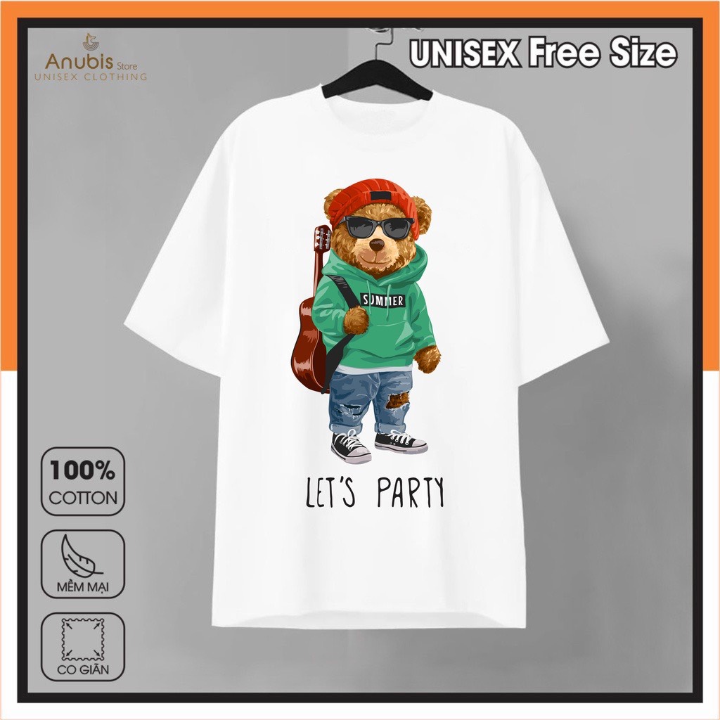 [HCM]Áo Thun Unisex Teddy Party Anubis Store