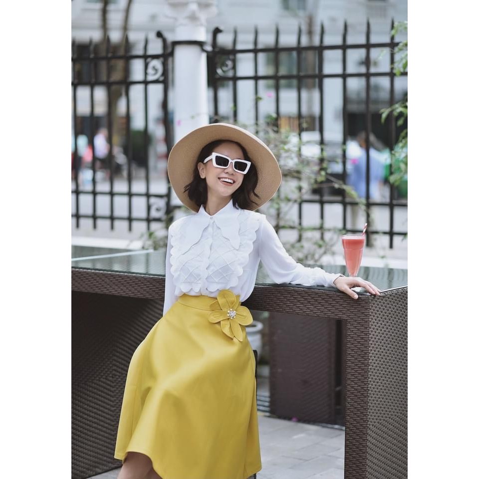 Mũ cói lồng đèn nữ size bé phong cách sang chảnh