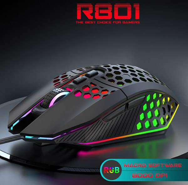 Chuột gaming RAINBOW GEAR R801 LED