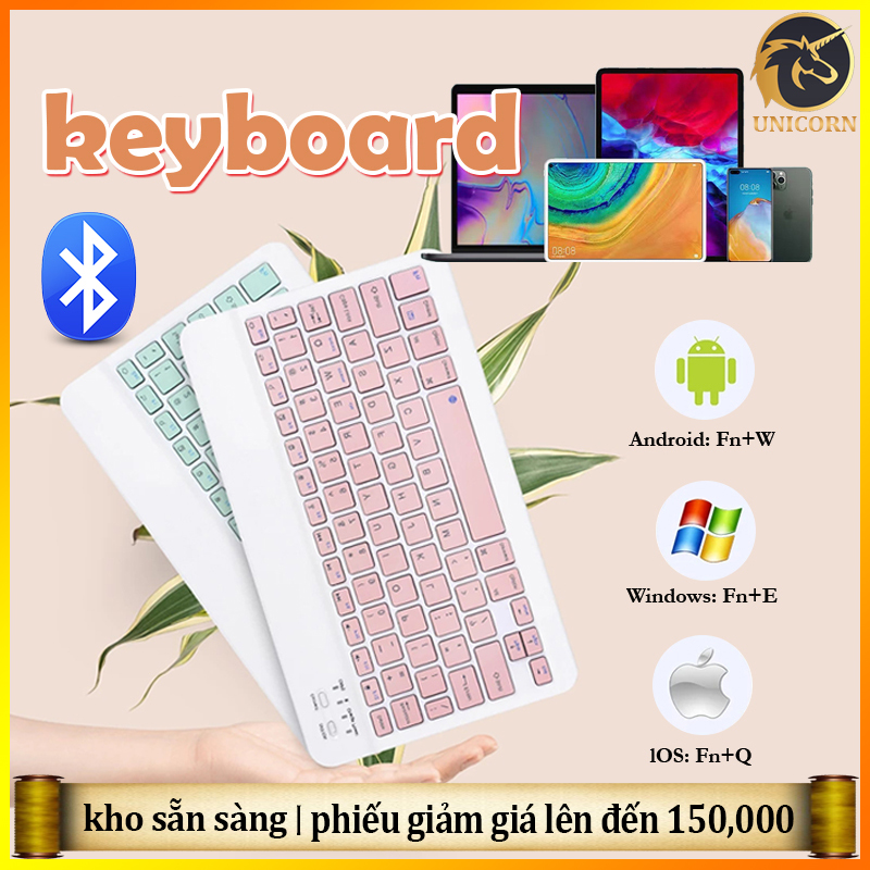 Bàn phím Bluetooth không dây đa năng Chuột Bluetooth không dây Bộ bàn phím và chuột Bluetooth Đa phương tiện mini có thể sạc lại Không ồn cho máy tính bảng iPad