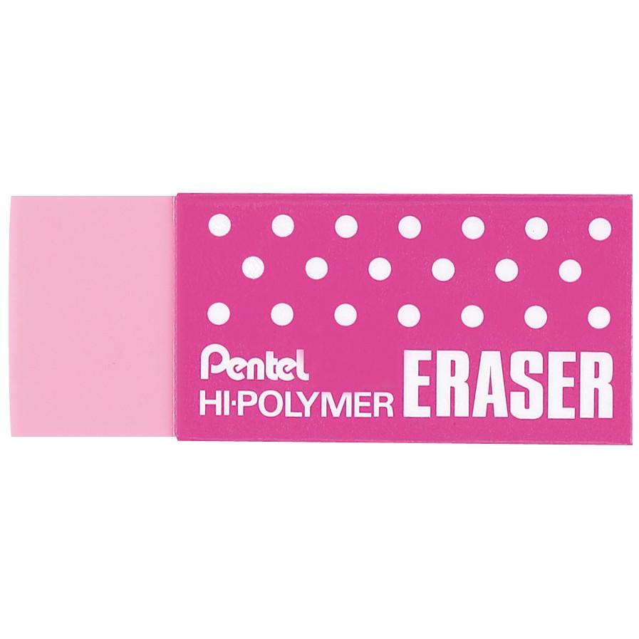 Gôm Tẩy Chì Nhiều Màu Nhật Bản Pentel Hi Polymer ZEH05_CME - Tẩy Siêu Sạch, Ít Bụi, Ít Độc Hại - Cam Kết Nhập Khẩu Và Phân Phối Chính Hãng