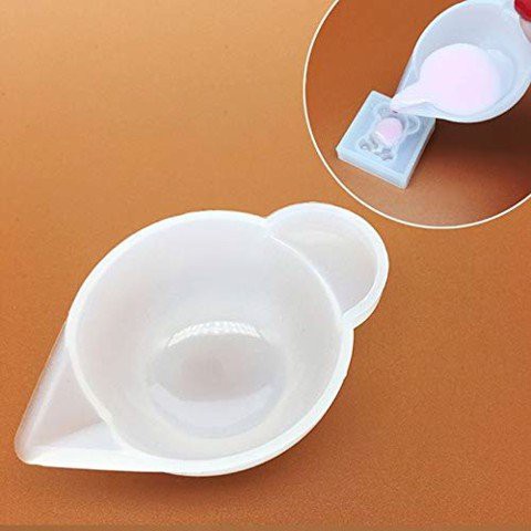 Cốc nhỏ 10ml silicone dẻo dùng pha keo Epoxy Resin, pha màu tái sử dụng nhiều lần