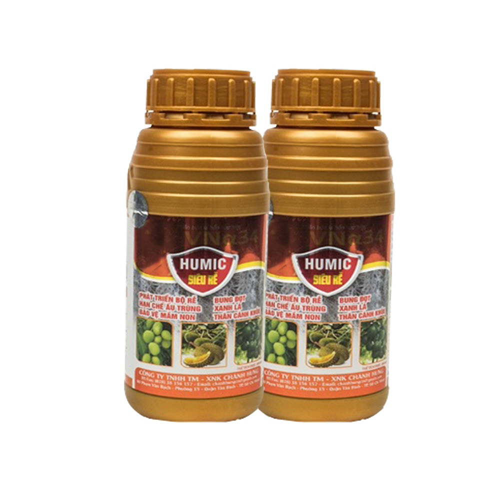 [HCM]Phân Bón Lá Humic Siêu Rễ  ra rễ cực mạnh (Chai 500ml đậm đặc)