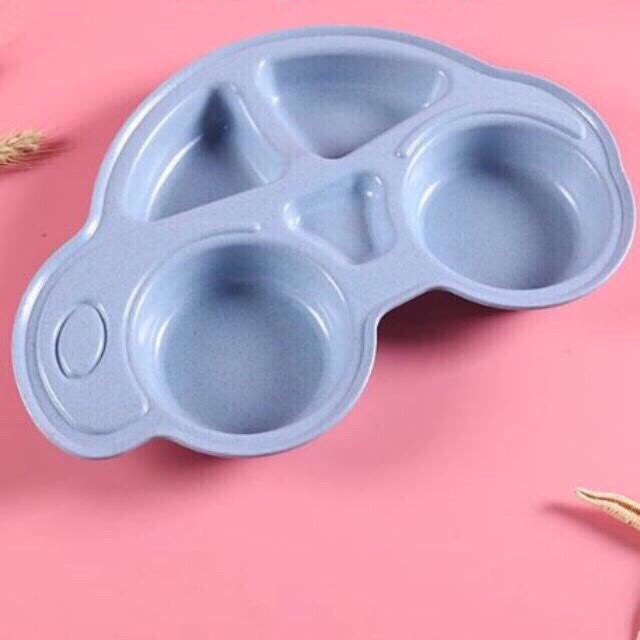 Khay Ăn Dặm Lúa Mạch Hình Ô Tô Cho Bé