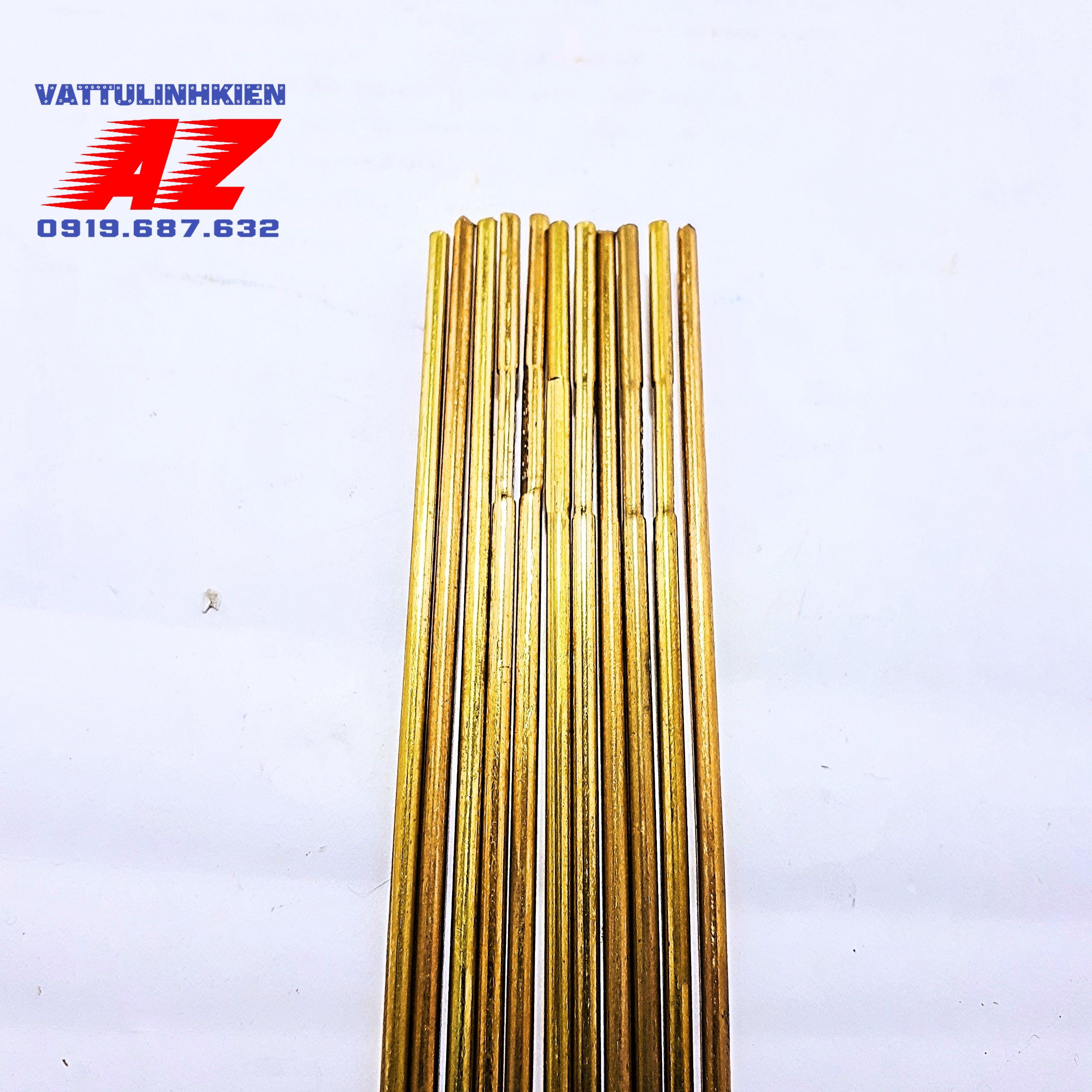 SET 10 que hàn đồng vàng tròn 2.5mm x 50cm