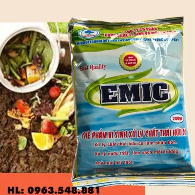 [HCM]Chế phẩm vi sinh ủ phân hữu cơ EMIC 200g