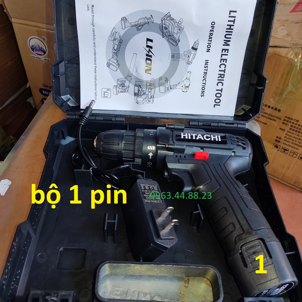 Khoan Pin 12V HITACHI Máy Bắt Vít