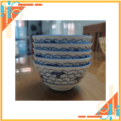 [Freeship Max] Bộ 5 Chén Nước Chấm Bát Tràng in hoa văn đẹp - STORE_1997
