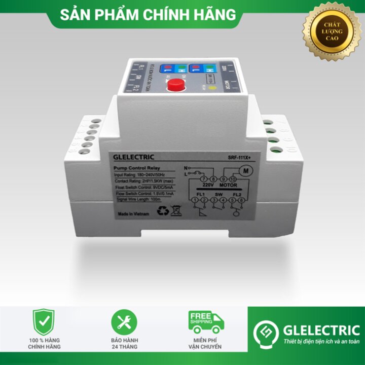 Rơ le phao điện an toàn /chống cạn/ báo mức nước - srf-111x plus