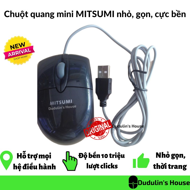 Chuột quang mini Mitsumi cực nhỏ gọn cực bền