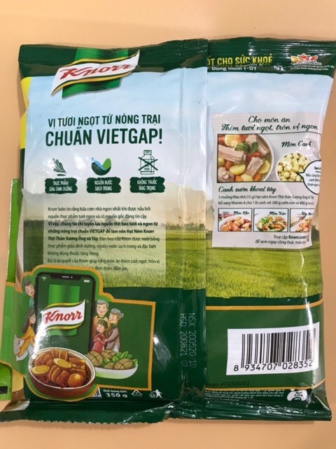 Hạt nêm Knorr 400g /900g /1,8Kg