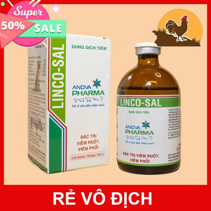 Linco - sal khò khè, sỗ mũi dành cho gà đá chai 100ml