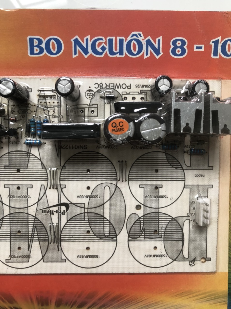MẠCH NGUỒN AMPLY 8 TỤ
