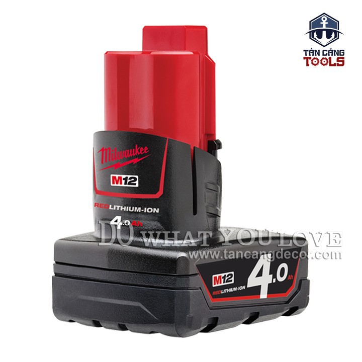Pin 12V 4.0Ah Milwaukee M12B4 REDLITHIUM-ION