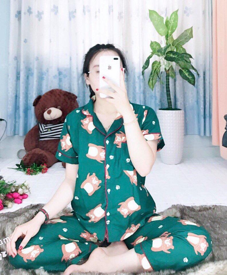 Bộ pijama nữ quần dài kate Thái cao cấp