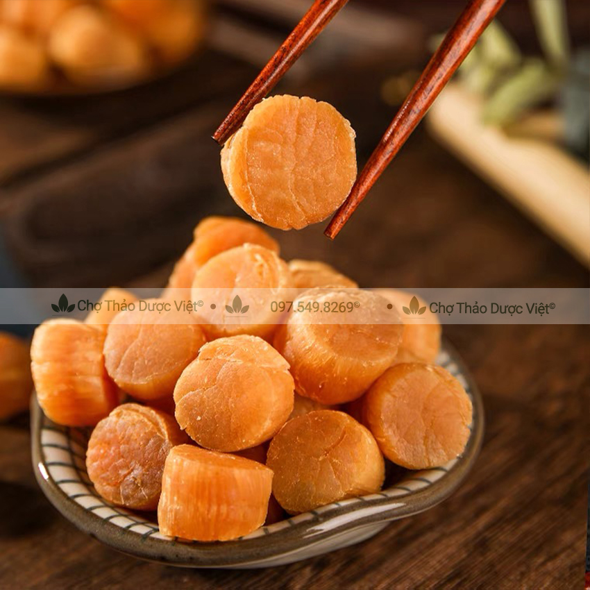 Cồi sò điệp khô 50g (Nấu súp, xào rau củ, hầm canh bồi bổ sức khỏe) - Chợ Thảo Dược Việt